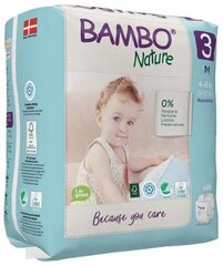 Экологичные подгузники BAMBO NATURE 3 (4-8 кг), 28 шт. цена и информация | Bambo Товары для детей и младенцев | 220.lv