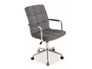 Biroja krēsls Signal Meble Q-022 Velvet, pelēks kaina ir informacija | Biroja krēsli | 220.lv