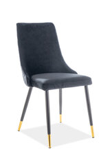 Комплект из 2-х стульев Signal Meble Piano, черный цена и информация | Стулья для кухни и столовой | 220.lv
