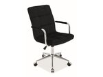 Biroja krēsls Signal Meble Q-022 Velvet, melns