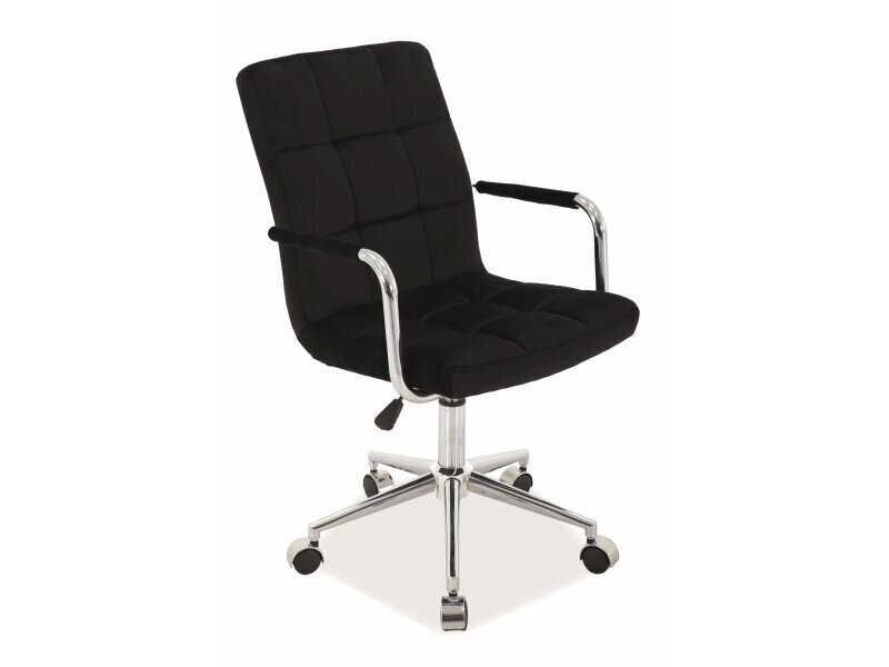 Biroja krēsls Signal Meble Q-022 Velvet, melns cena un informācija | Biroja krēsli | 220.lv