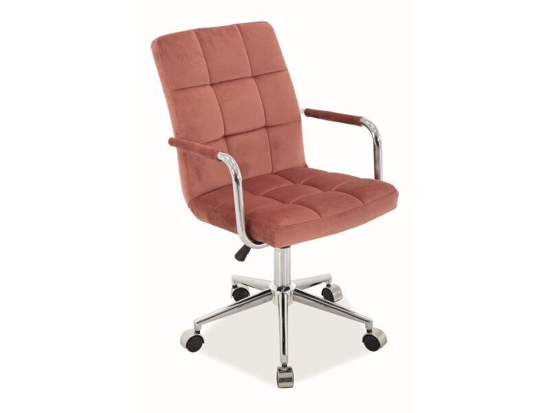 Biroja krēsls Signal Meble Q-022 Velvet, rozā цена и информация | Biroja krēsli | 220.lv