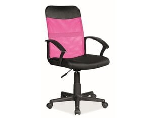 Biroja krēsls Signal Meble Q-702, melns/rozā cena un informācija | Biroja krēsli | 220.lv
