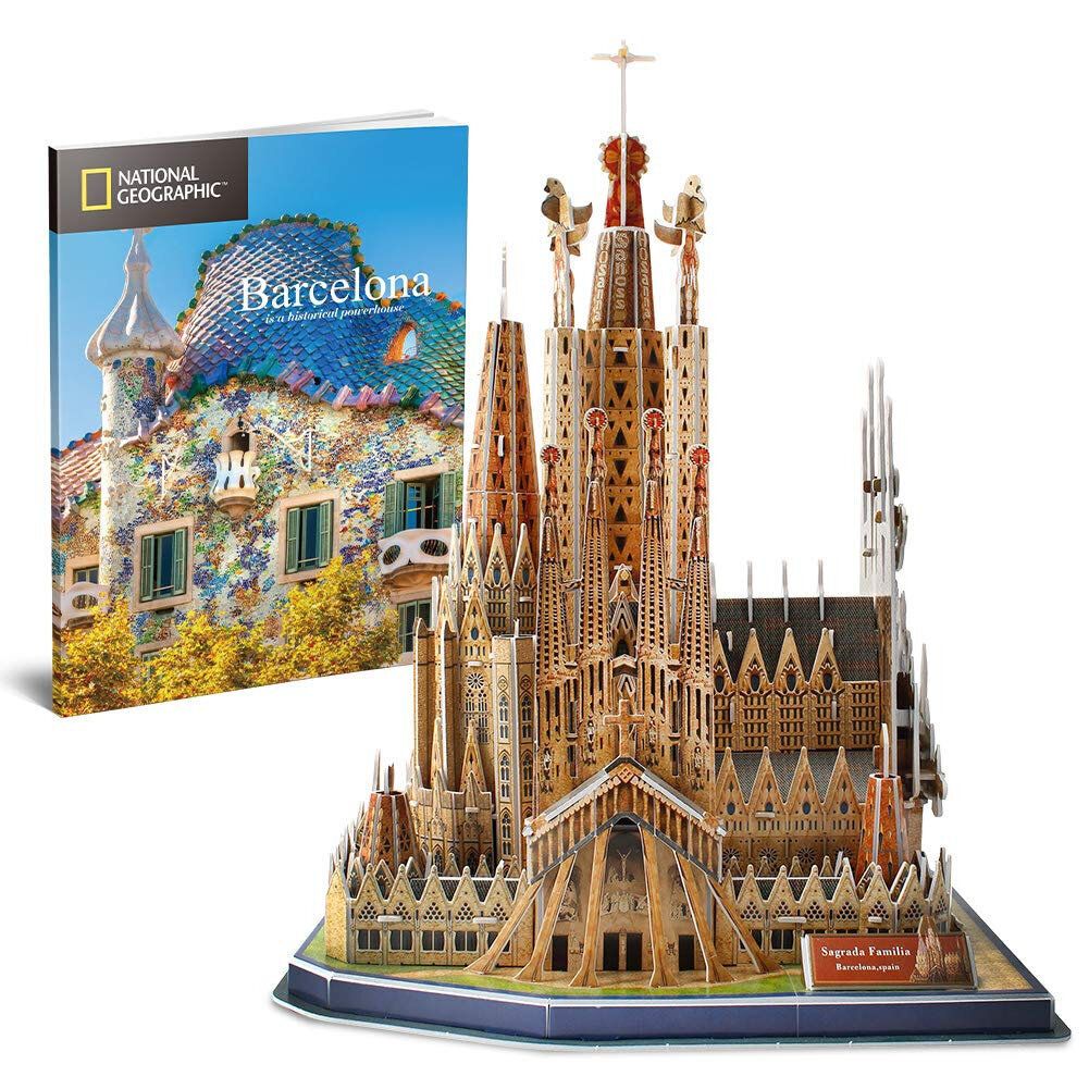 3D puzle CubicFun National Geographic Barselonas Šv. Ģimenes baznīca, 184. цена и информация | Puzles, 3D puzles | 220.lv