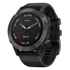 Smart watch Garmin Fenix 6X,Sapphire,Carbon Gray DLC w/Black Bnd цена и информация | Смарт-часы (smartwatch) | 220.lv