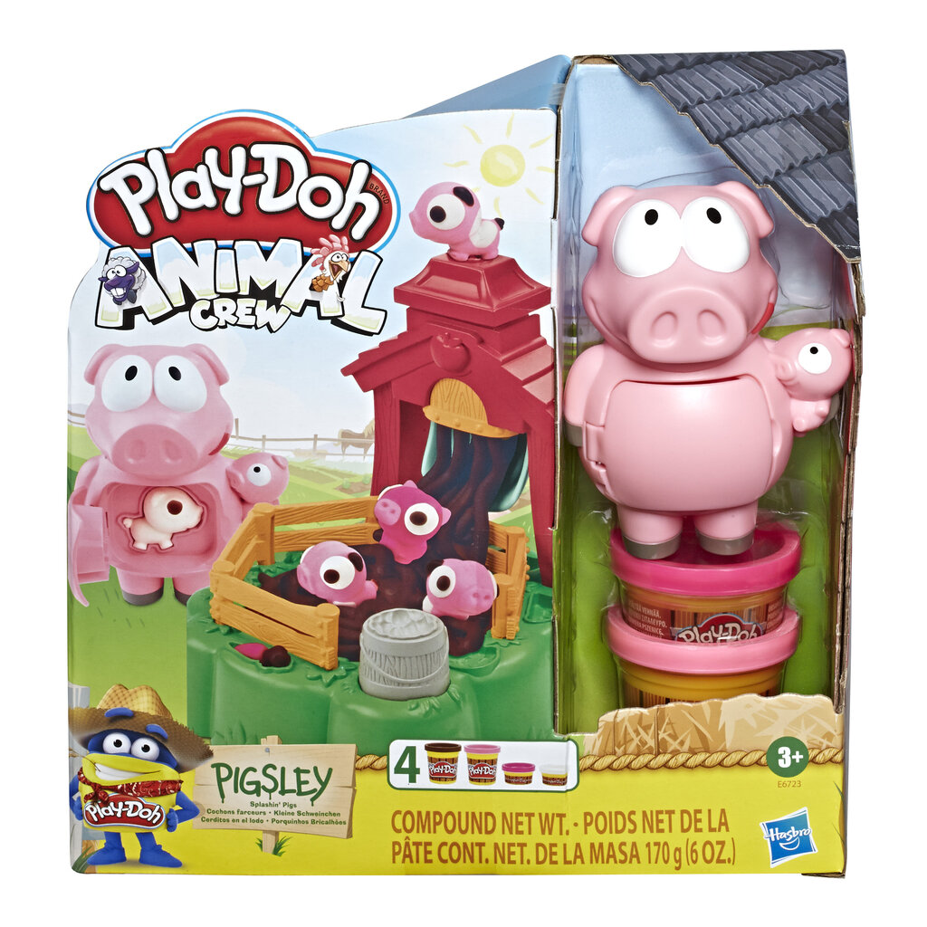 Plastilīna komplekts Sivēni kūtī Hasbro Play-Doh цена и информация | Rotaļlietas meitenēm | 220.lv