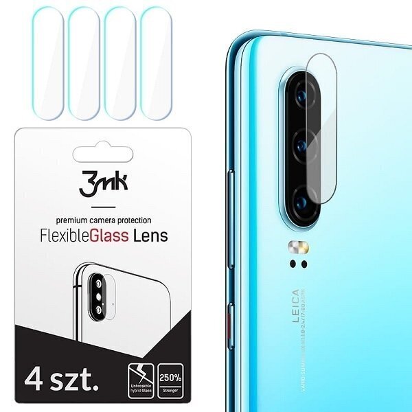 3MK FlexibleGlass Lens Xiaomi Redmi Note 8 Szkło hybrydowe na obiektyw aparatu 4szt cena un informācija | Ekrāna aizsargstikli | 220.lv