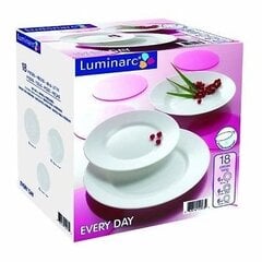 Trauku komplekts Everyday Luminarc, 18 daļas cena un informācija | Trauki, šķīvji, pusdienu servīzes | 220.lv