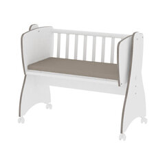 Bērnu gultiņa Lorelli First Dream, 90x42, balta/brūna cena un informācija | Zīdaiņu gultas | 220.lv