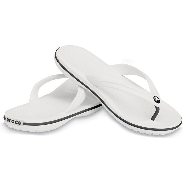 Crocs™ čības Crocband Flip, baltas cena un informācija | Iešļūcenes, čības sievietēm | 220.lv