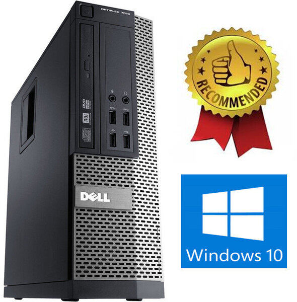 Dell Optiplex SFF 7010 i3-2120 4GB 250GB HDD DVDRW Windows 10 Dators cena |  220.lv