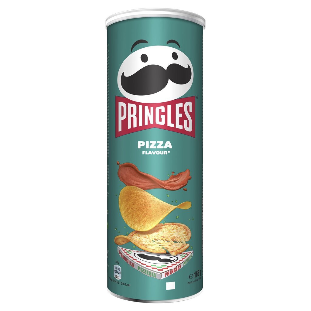 Uzkodas PRINGLES Pica, 165 g cena un informācija | Uzkodas, čipsi | 220.lv