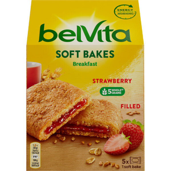 BELVITA mīksti cepumi ar zemeņu pildījumu, 250g cena un informācija | Saldumi | 220.lv