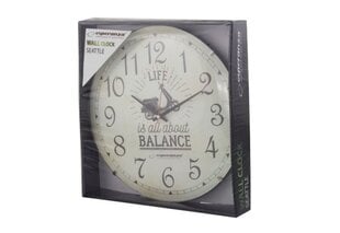 Sienas pulkstenis San Francisko, balts cena un informācija | Pulksteņi | 220.lv