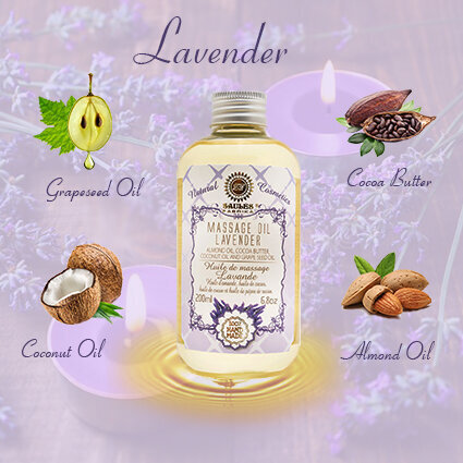 Masāžas eļļa ķermenim LAVENDER Saules Fabrika 200 ml цена и информация |  Masāžas eļļas | 220.lv