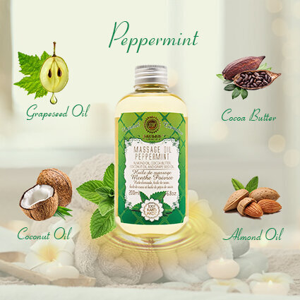 Masāžas eļļa ķermenim PEPPERMINT Saules Fabrika 200 ml цена и информация | Masāžas līdzekļi | 220.lv