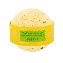 Бомбочка для ванны c морской солью и маслом виноградной косточки BANANA Saules fabrika, 145 г цена и информация | Масла, гели для душа | 220.lv