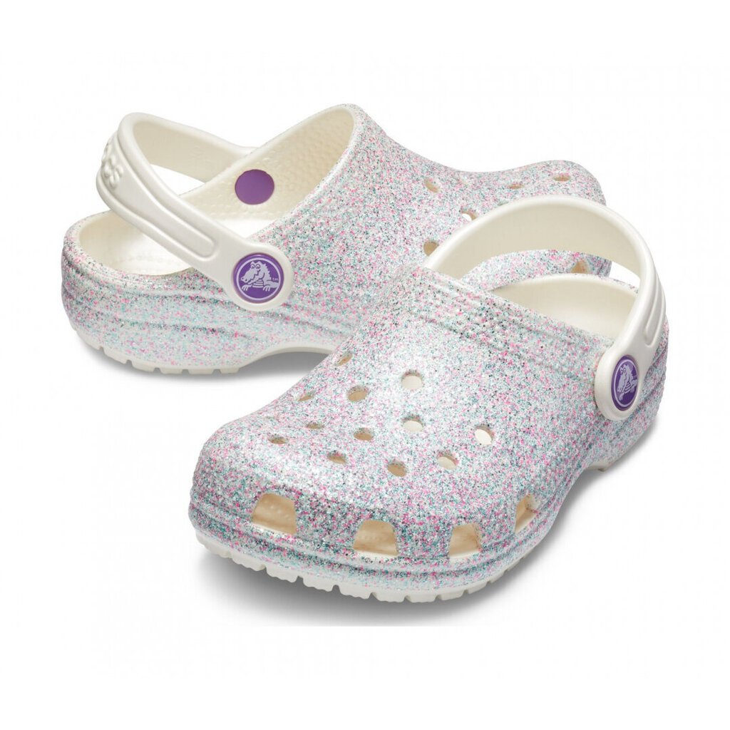 Crocs™ apavi Kids' Classic Glitter Clog cena un informācija | Gumijas klogi bērniem | 220.lv