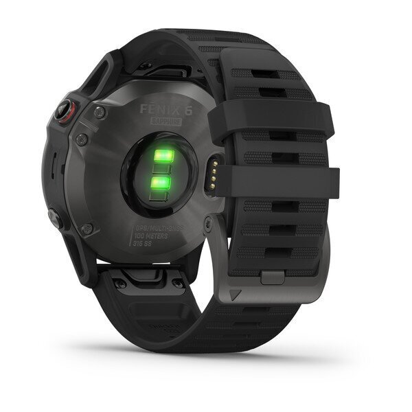 Garmin fēnix® 6 Sapphire Carbon Grey DLC/Black cena un informācija | Viedpulksteņi (smartwatch) | 220.lv