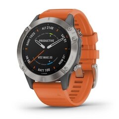 Garmin fēnix® 6 Sapphire Titanium/Ember Orange цена и информация | Смарт-часы (smartwatch) | 220.lv