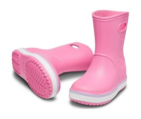 Crocs bērnu gumijas zābaki Crocband Rain Boot 205827 *734 205827*6QM, roosa test цена и информация | Резиновые сапоги детские | 220.lv