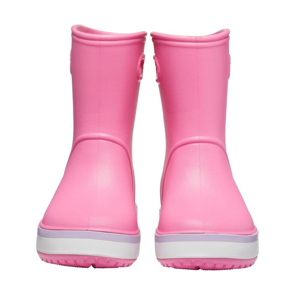 Crocs bērnu gumijas zābaki Crocband Rain Boot 205827 *734 205827*6QM, roosa test cena un informācija | Gumijas zābaki bērniem | 220.lv