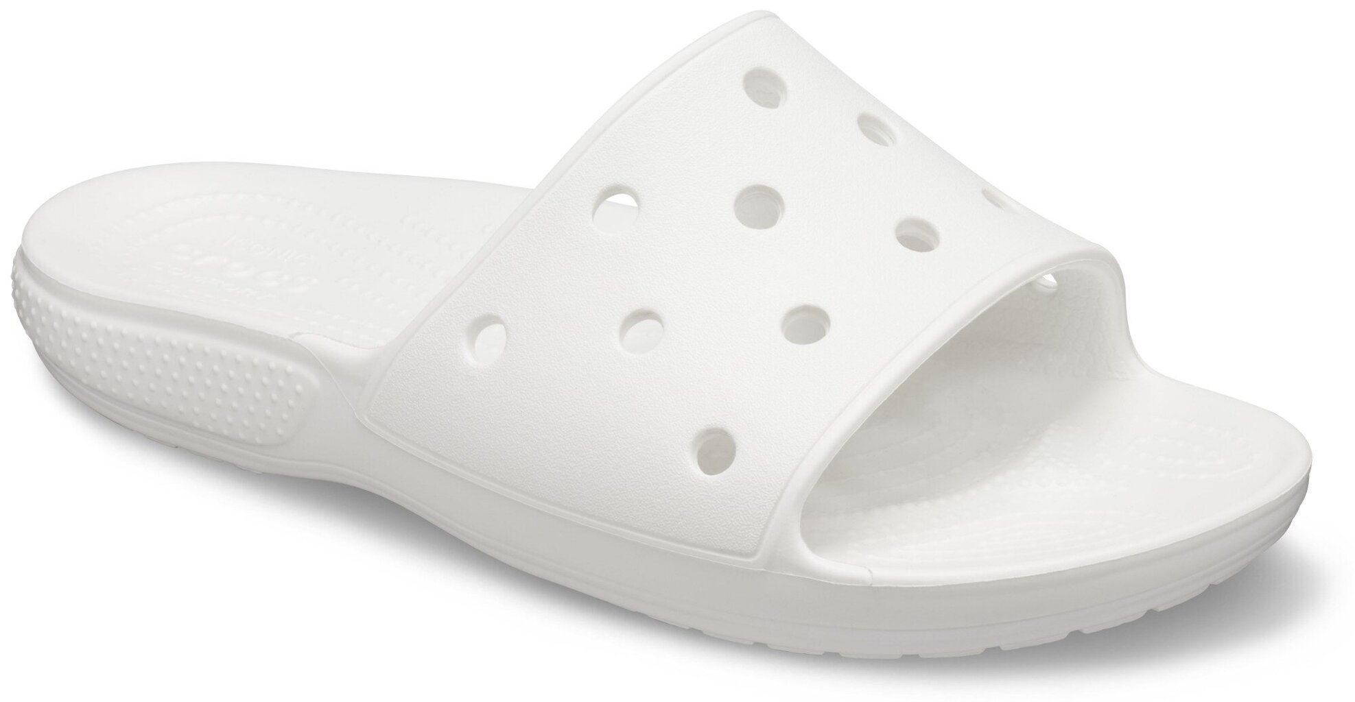 Crocs™ brīvajam laikam Classic Slide 206121, baltā krāsā cena un informācija | Iešļūcenes, čības sievietēm | 220.lv