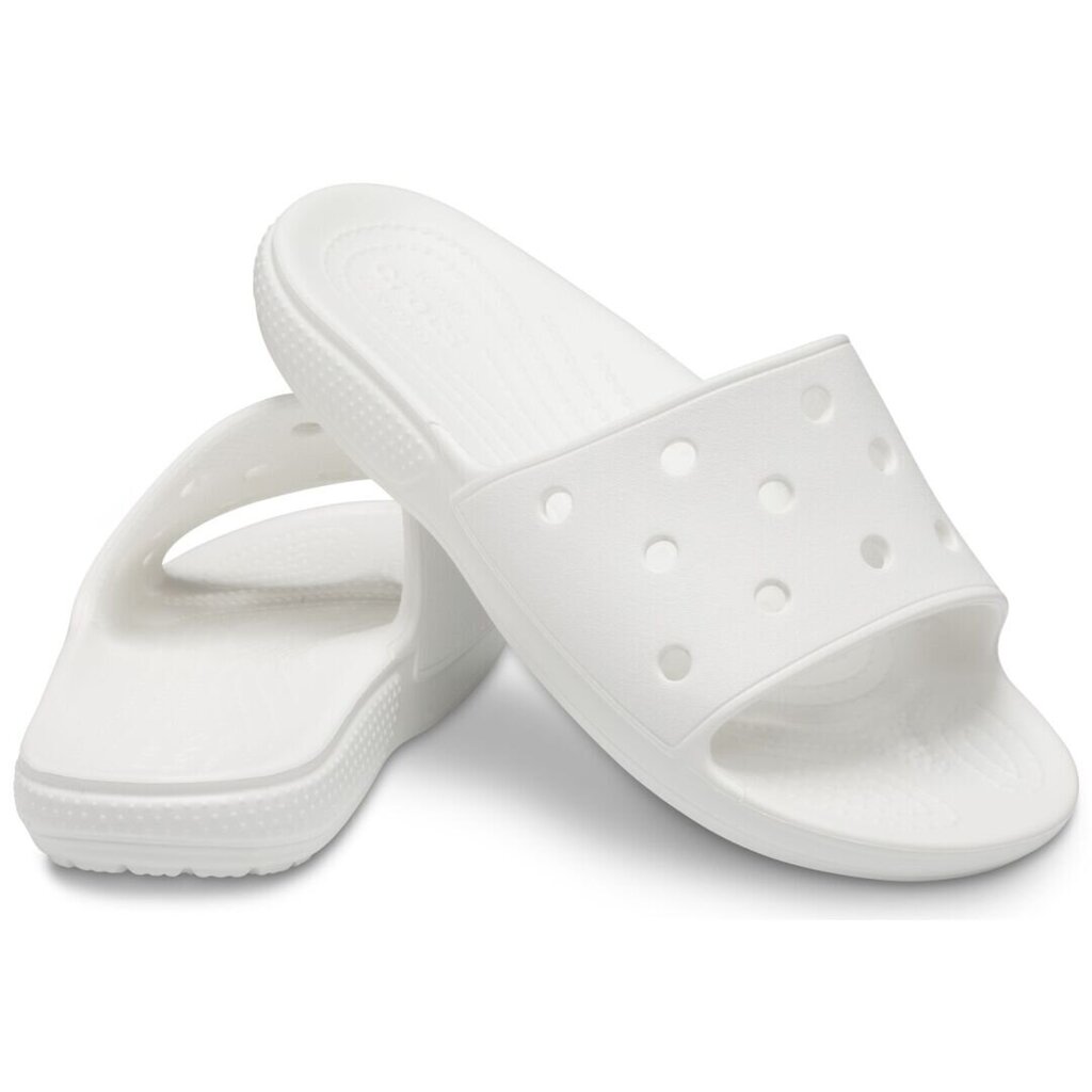 Crocs™ brīvajam laikam Classic Slide 206121, baltā krāsā цена и информация | Iešļūcenes, čības sievietēm | 220.lv
