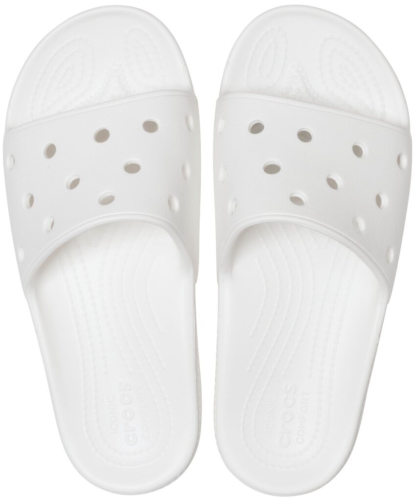 Crocs™ brīvajam laikam Classic Slide 206121, baltā krāsā cena un informācija | Iešļūcenes, čības sievietēm | 220.lv