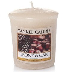 Yankee Candle aromātiskā svece Ebony & Oak, 49 g cena un informācija | Sveces un svečturi | 220.lv