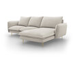 Mīkstais stūra dīvāns Cosmopolitan Design Vienna, gaišas bēša krāsas cena un informācija | Stūra dīvāni | 220.lv
