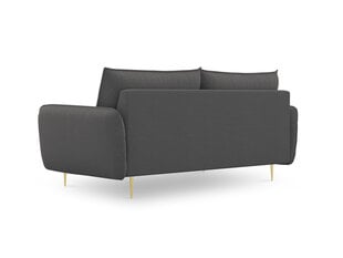 Dīvāns Cosmopolitan Design Vienna 3S, tumši pelēks cena un informācija | Dīvāni | 220.lv