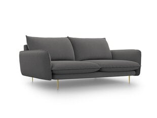 Dīvāns Cosmopolitan Design Vienna 3S, tumši pelēks cena un informācija | Dīvāni | 220.lv