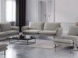 Dīvāns Cosmopolitan Design Vienna 3S, gaiši pelēks gobelēns cena un informācija | Dīvāni | 220.lv