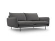 Dīvāns Cosmopolitan Design Vienna 3S, tumši pelēks gobelēns cena un informācija | Dīvāni | 220.lv