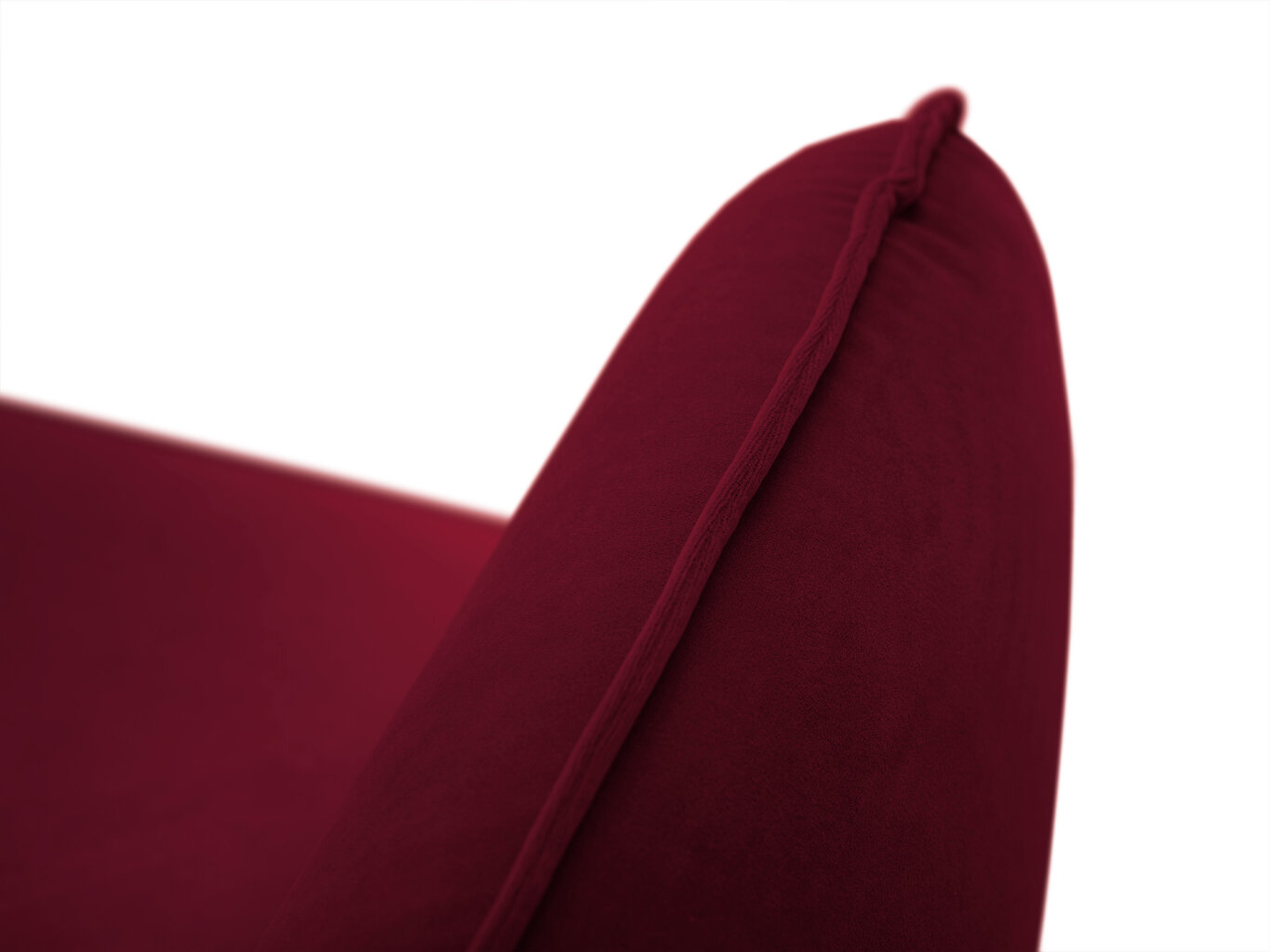 Dīvāns Cosmopolitan Design Vienna 3S, sarkans velūrs cena un informācija | Dīvāni | 220.lv