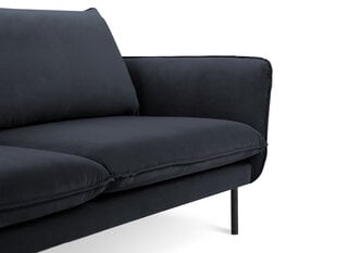 Dīvāns Cosmopolitan Design Vienna 4S, tumši zils velūrs cena un informācija | Dīvāni | 220.lv