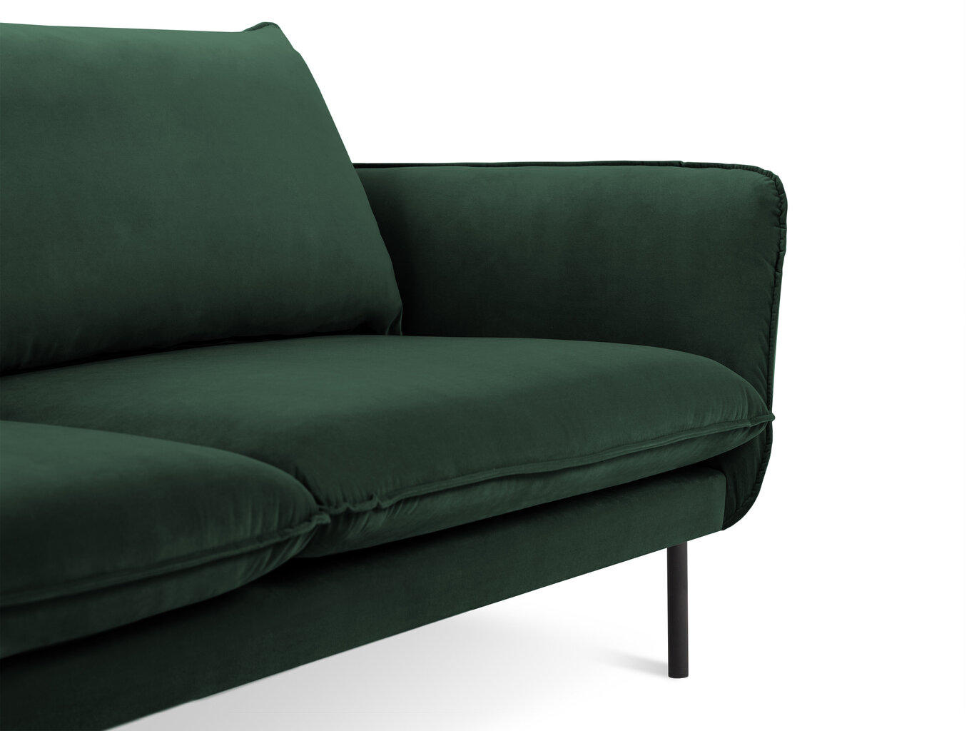 Dīvāns Cosmopolitan Design Vienna 4S, zaļš velūrs cena un informācija | Dīvāni | 220.lv