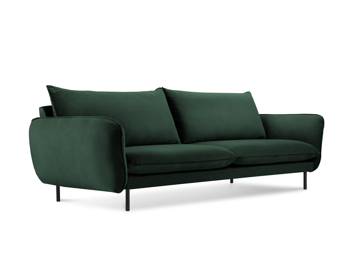 Dīvāns Cosmopolitan Design Vienna 4S, zaļš velūrs cena un informācija | Dīvāni | 220.lv