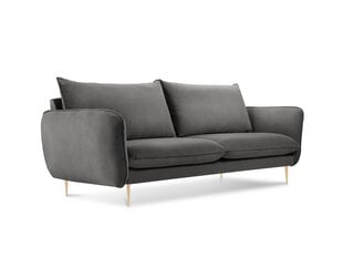 Dīvāns Cosmopolitan Design Florence 2S, tumši pelēks cena un informācija | Dīvāni | 220.lv