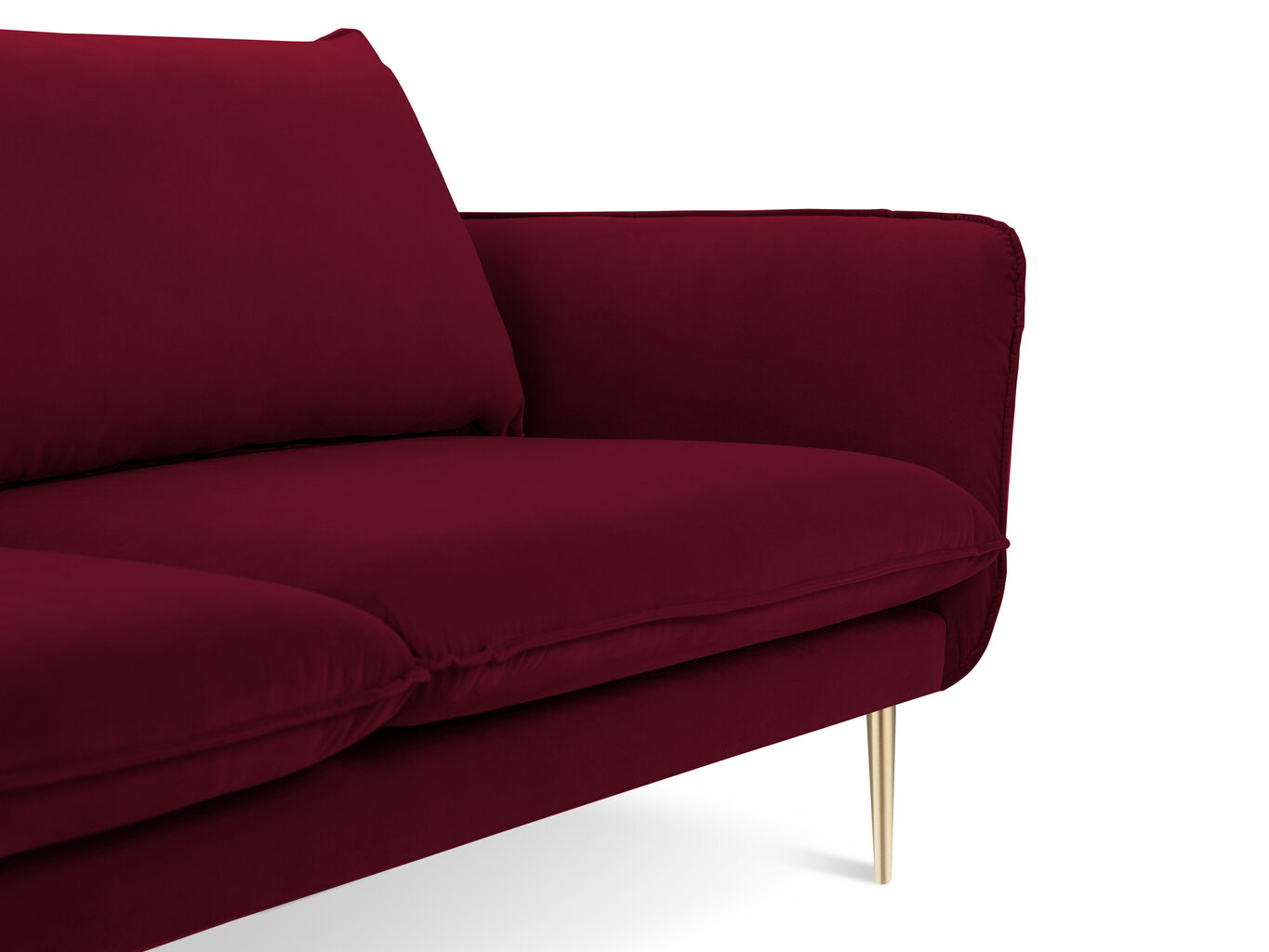 Dīvāns Cosmopolitan Design Florence 2S, sarkans cena un informācija | Dīvāni | 220.lv