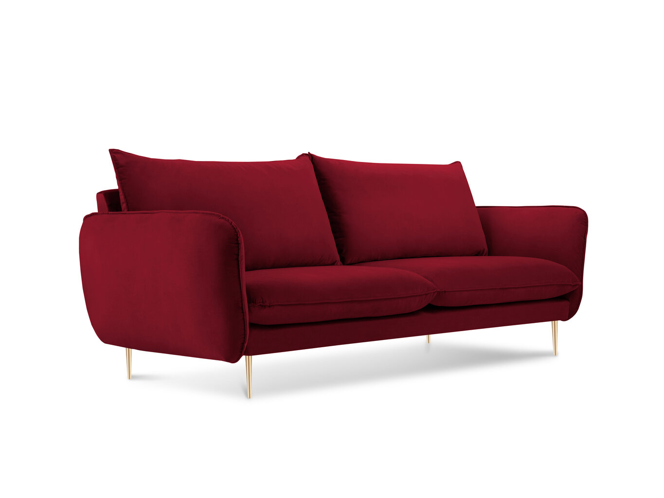 Dīvāns Cosmopolitan Design Florence 2S, sarkans cena un informācija | Dīvāni | 220.lv