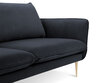Dīvāns Cosmopolitan Design Florence 3S, tumši zils cena un informācija | Dīvāni | 220.lv