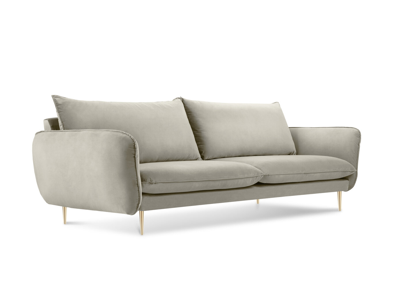 Dīvāns Cosmopolitan Design Florence 4S, smilškrāsas cena un informācija | Dīvāni | 220.lv