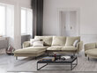 Stūra dīvāns Cosmopolitan Design Vienna, smilškrāsas/melnas krāsas цена и информация | Stūra dīvāni | 220.lv