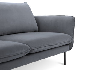 Dīvāns Cosmopolitan Design Vienna 2S, tumši zils velūrs cena un informācija | Dīvāni | 220.lv