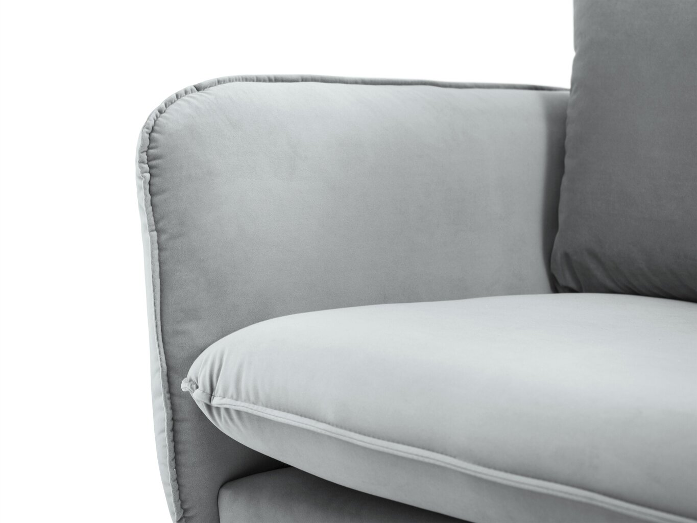 Krēsls Cosmopolitan Design Florence, gaiši pelēks cena un informācija | Atpūtas krēsli | 220.lv