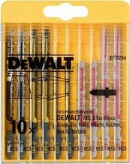 Dewalt Zestawy zāģasmeņu komplekts kokam un metālam, 10 gab cena un informācija | Dārza tehnikas rezerves daļas | 220.lv