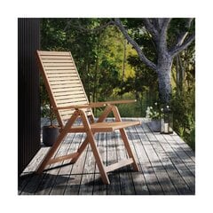 Складное уличное кресло Solaris, коричневое цена и информация | Садовые стулья, кресла, пуфы | 220.lv