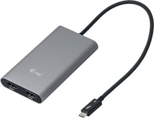 HDMI Adapteris i-Tec TB3DUAL4KHDMI Thunderbolt 3 cena un informācija | Adapteri un USB centrmezgli | 220.lv